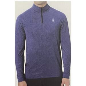 Spyder Active Men's 1/4 Zip Moisture Wicking Reflective Pullover Size Large
